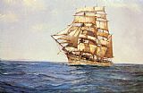 Montague Dawson The Old White Barque painting